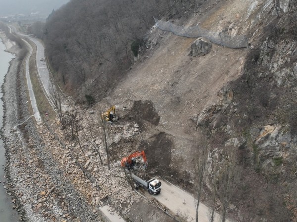 Räumarbeiten Schüttkegel