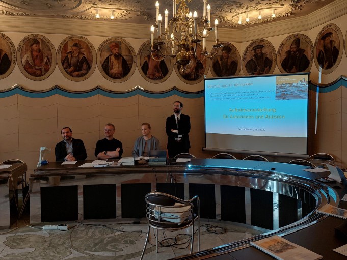 Das Herausgeberteam Josef Löffler, Martin Scheutz, Andrea Serles und Tobias E. Hämmerle.