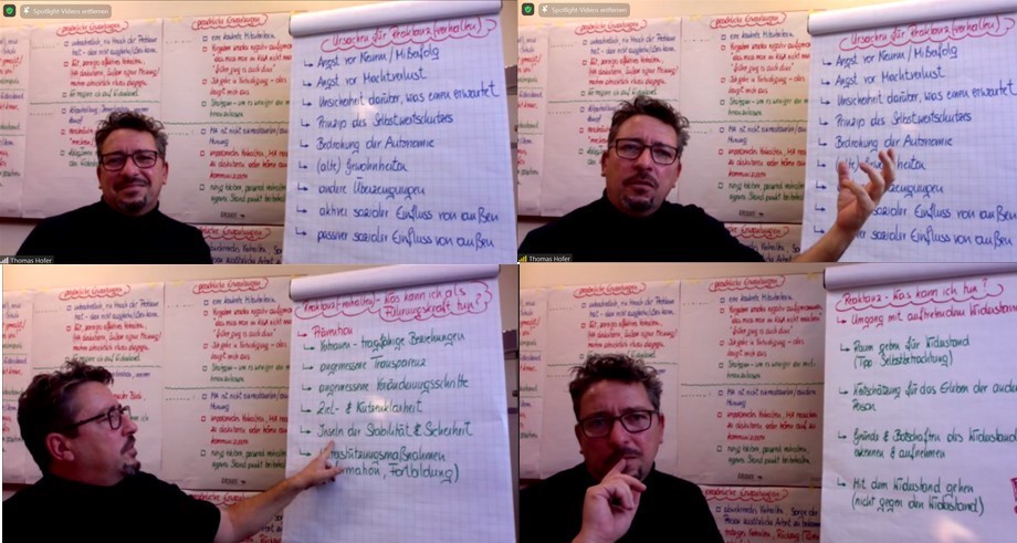 Fotocollage vom Vortragenden