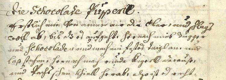 Auszug aus dem Kochbuch von Maria Eva Rettenbacherin