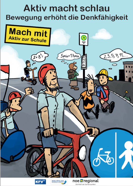Plakat "Aktiv zur Schule"