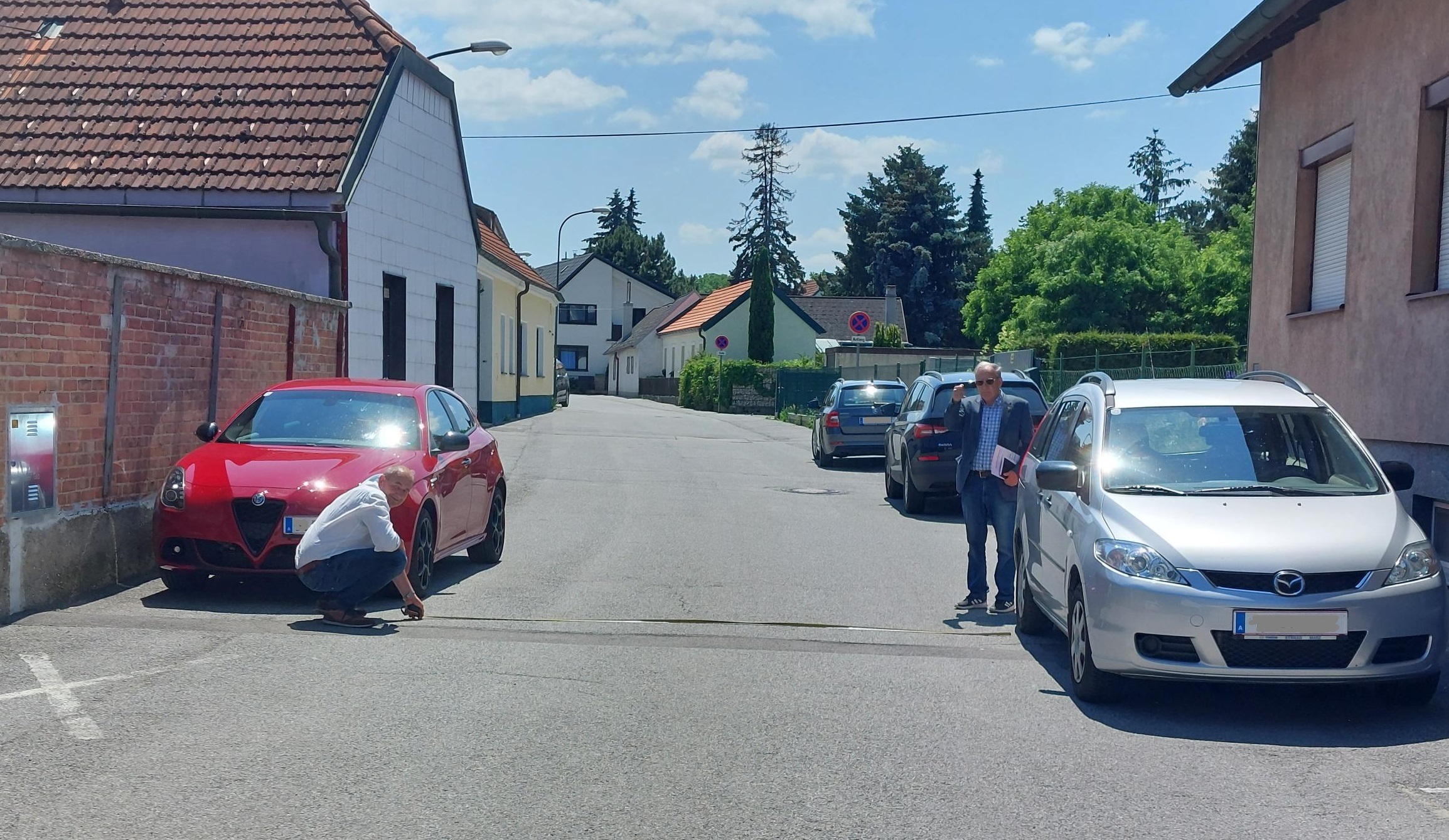 Verkehrsberater bei der arbeit